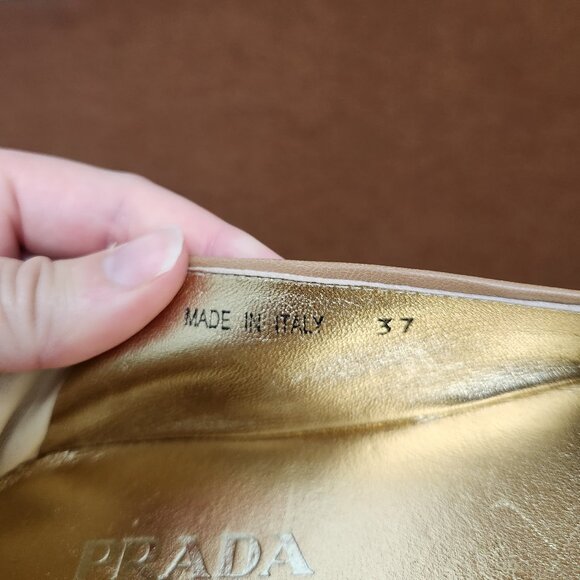 Prada Leather Espadrille Platform Open Toe Shoe - Picture 11 of 11